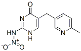 5-[(6-methyl-3-pyridyl)methyl]-2-(nitroamino)-1H-pyrimidin-4-one Struktur