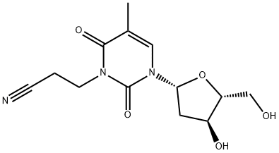 3-(2-cyanoethyl)thymidine Struktur