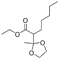 ethyl 2-methyl-alpha-pentyl-1,3-dioxolane-2-acetate Struktur