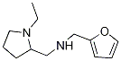 2-Pyrrolidinemethanamine,1-ethyl-N-(2-furanylmethyl)-(9CI) Struktur