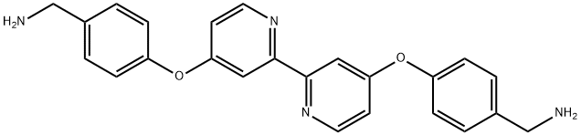 4-[4'-(4-AMINOMETHYLPHENOXY)-[2,2']BIPYRIDINYL-4-YLOXY]-BENZYLAMINE Struktur