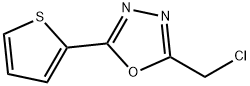 2-(chloromethyl)-5-(thiophen-2-yl)-1,3,4-oxadiazole Struktur