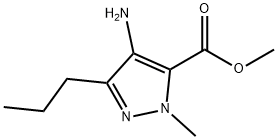 1H-Pyrazole-5-carboxylicacid,4-amino-1-methyl-3-propyl-,methylester(9CI) Struktur