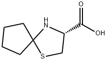 (R)-1-THIA-4-AZA-SPIRO[4.4]NONANE-3-CARBOXYLIC ACID Struktur