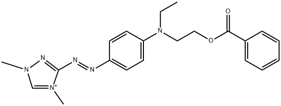 3-[[4-[Ethyl[2-(benzoyloxy)ethyl]amino]phenyl]azo]-1,4-dimethyl-1H-1,2,4-triazole-4-ium Struktur