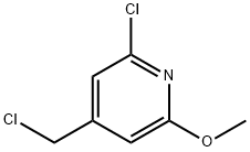 2-Chloro-4-(chloromethyl)-6-methoxypyridine Struktur