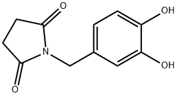 2,5-Pyrrolidinedione, 1-[(3,4-dihydroxyphenyl)methyl]- (9CI) Struktur