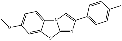 7-METHOXY-2-(4-METHYLPHENYL)IMIDAZO[2,1-B]BENZOTHIAZOLE Struktur