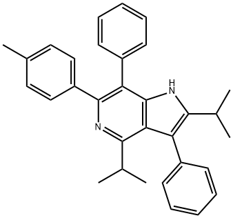 2,4-DIISOPROPYL-3,7-DIPHENYL-6-P-TOLYL-1H-PYRROLO[3,2-C]PYRIDINE Struktur