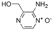 Pyrazinemethanol, 3-amino-, 4-oxide (9CI) Struktur