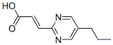 2-Propenoic acid, 3-(5-propyl-2-pyrimidinyl)- (9CI) Struktur