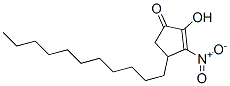 2-Hydroxy-3-nitro-4-undecyl-2-cyclopenten-1-one Struktur