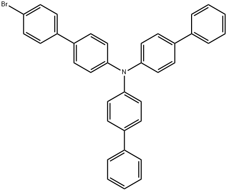 Bisbiphenyl-4-yl-(4'-broMo-biphenyl-4-yl)-aMine Struktur