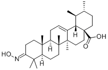 3-(HYDROXYIMINO)-URS-12-EN-28-OIC ACID Struktur