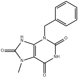 N-PhenylMethyl-7-Methyluric Acid Struktur