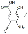 Benzoic acid, 4-amino-5-cyano-3-ethyl-2-hydroxy- (9CI) Struktur