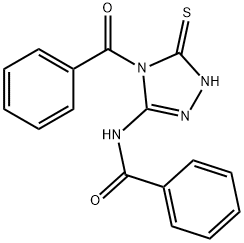 N-[(4-Benzoyl-4,5-dihydro-5-thioxo-1H-1,2,4-triazol)-3-yl]benzamide Struktur