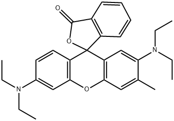 2',6'-bis(diethylamino)spiro[isobenzofuran-1(3H),9'-[9H]xanthene]-3-one Struktur