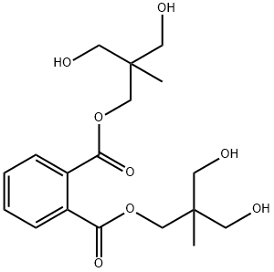 1,2-Benzenedicarboxylic acid bis[3-hydroxy-2-(hydroxymethyl)-2-methylpropyl] ester Struktur