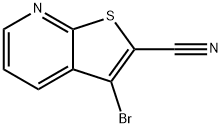 3-BroMothieno[2,3-b]pyridine-2-carbonitrile Struktur