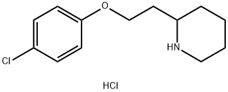 2-[2-(4-Chlorophenoxy)ethyl]piperidinehydrochloride Struktur