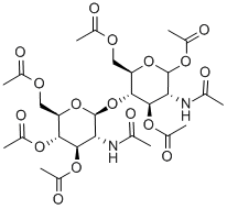 D-ALPHA-CHITOBIOSE OCTAACETATE Struktur