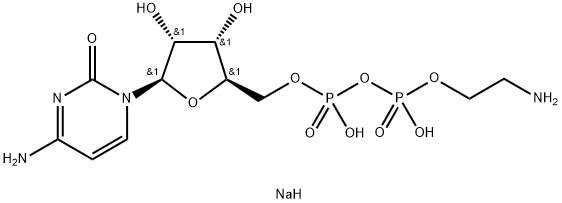 CYTIDINE 5'-DIPHOSPHOETHANOLAMINE SODIUM SALT Struktur