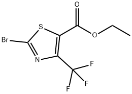 2-BROMO-4-(TRIFLUOROMETHYL)THIAZOLE-5-CARBOXYLIC ACID ETHYL ESTER Struktur