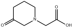 1-Piperidineaceticacid,3-oxo-(9CI) Struktur