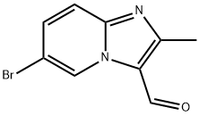 6-BROMO-2-METHYL-IMIDAZO[1,2-A]PYRIDINE-3-CARBALDEHYDE Struktur