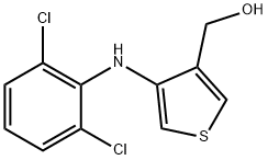 4-(2,6-Dichloroanilino)-3-thiopheneMethanol Struktur