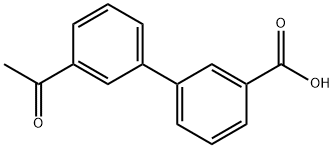 3-BIPHENYL-3'-ACETYL-CARBOXYLIC ACID
 Struktur