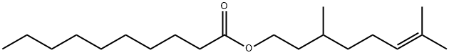 CITRONELLYLDECANOATE Struktur