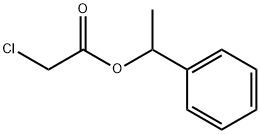 2-Chloroacetic acid 1-phenylethyl ester Struktur