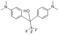 1,1-BIS(4-DIMETHYLAMINOPHENYL)-2,2,2-TRIFLUOROETHANOL Struktur