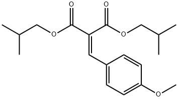 diisobutyl (4-methoxybenzylidene)malonate Struktur