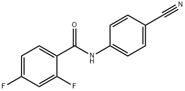 Benzamide, N-(4-cyanophenyl)-2,4-difluoro- (9CI) Struktur