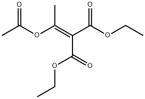 (1-Acetyloxyethylidene)malonic acid diethyl ester Struktur