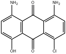 1,8-diamino-4-chloro-5-hydroxyanthraquinone Struktur