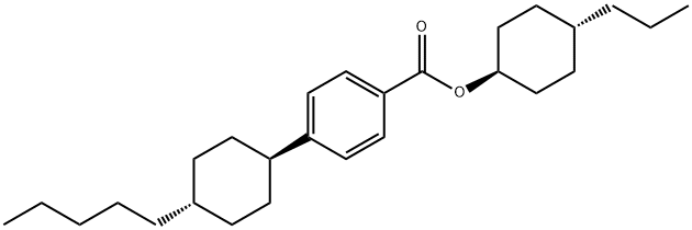 trans-4-propylcyclohexyl trans-p-(4-pentylcyclohexyl)benzoate Struktur