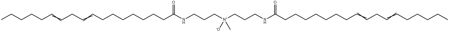 [N,N'-[(Methylimino)bis(3,1-propanediyl)]bis(9,12-octadecadienamide)]N-oxide Struktur