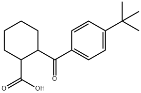 2-(4-tert-Butylbenzoyl)cyclohexanecarboxylic acid Struktur