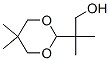 beta,beta,5,5-tetramethyl-1,3-dioxane-2-ethanol Struktur