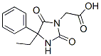 (4-ETHYL-2,5-DIOXO-4-PHENYLIMIDAZOLIDIN-1-YL)ACETIC ACID Struktur