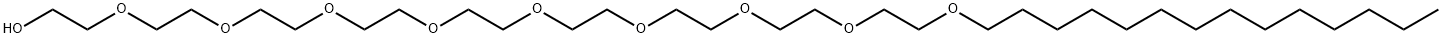 3,6,9,12,15,18,21,24,27-nonaoxahentetracontan-1-ol  Struktur