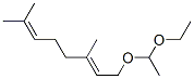 1-(1-ethoxyethoxy)-3,7-dimethylocta-2,6-diene Struktur