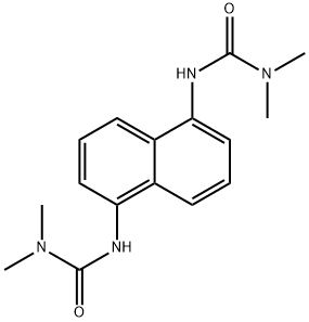 N,N''-naphthalene-1,5-diylbis[N',N'-dimethylurea] Struktur