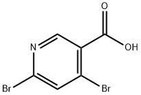 4,6-dibroMopyridine-3-carboxylic acid Struktur