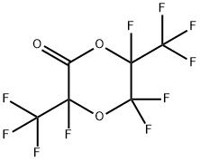 PERFLUORO(2-OXO-3,6-DIMETHYL-1,4-DIOXANE) Struktur