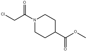 1-(2-CHLORO-ACETYL)-PIPERIDINE-4-CARBOXYLIC ACIDMETHYL ESTER Struktur